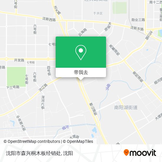 沈阳市森兴桐木板经销处地图