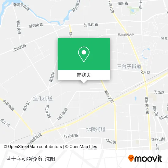 蓝十字动物诊所地图