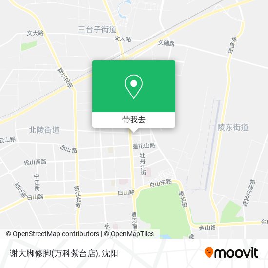 谢大脚修脚(万科紫台店)地图
