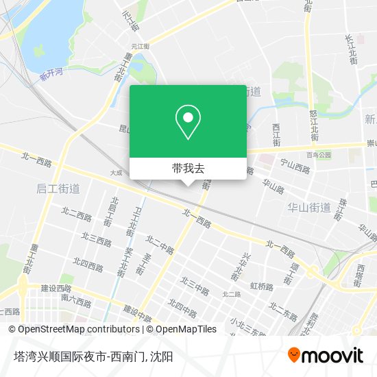 塔湾兴顺国际夜市-西南门地图