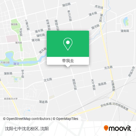 沈阳七中沈北校区地图