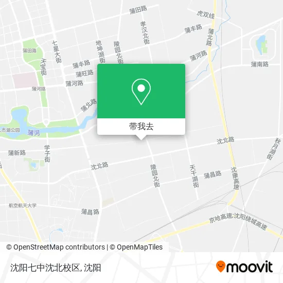 沈阳七中沈北校区地图