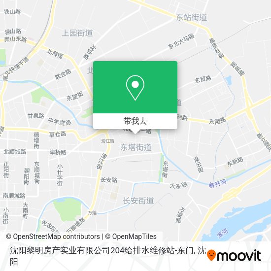 沈阳黎明房产实业有限公司204给排水维修站-东门地图