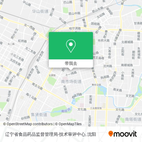 辽宁省食品药品监督管理局-技术审评中心地图