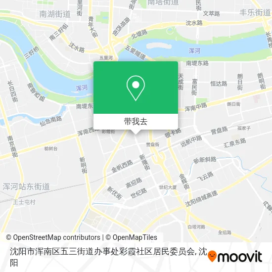 沈阳市浑南区五三街道办事处彩霞社区居民委员会地图