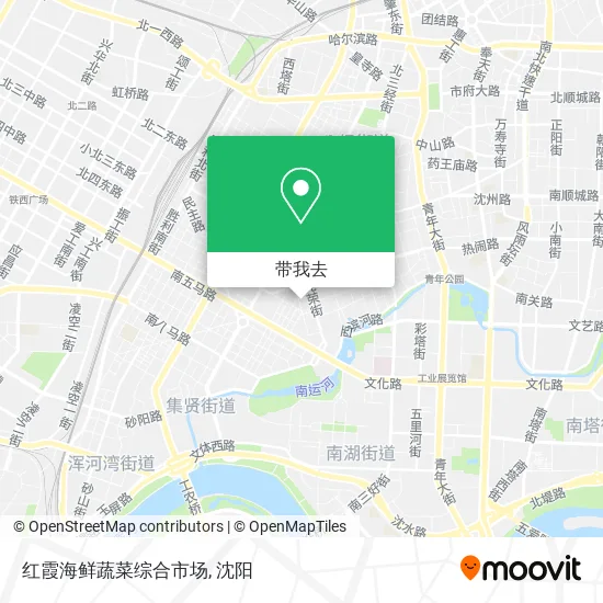 红霞海鲜蔬菜综合市场地图