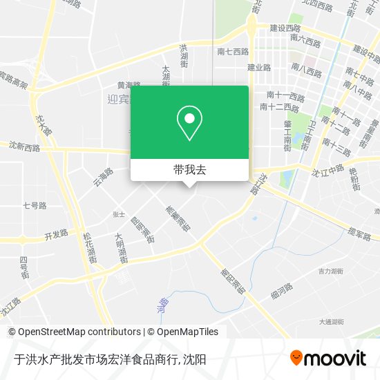 于洪水产批发市场宏洋食品商行地图