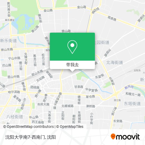 沈阳大学南7-西南门地图