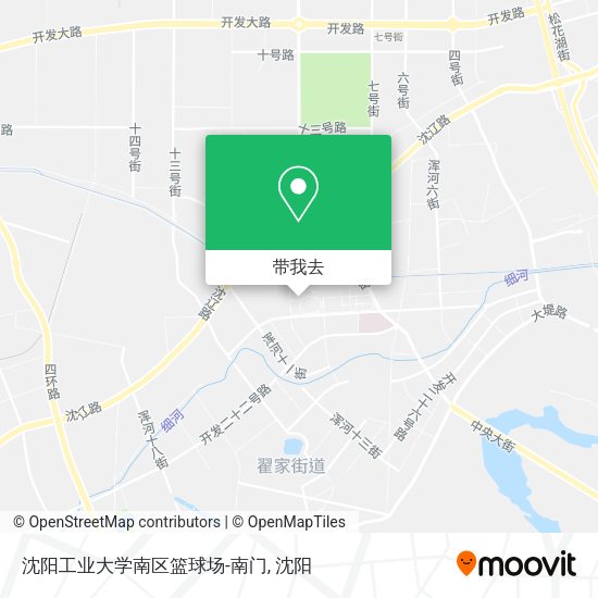 沈阳工业大学南区篮球场-南门地图