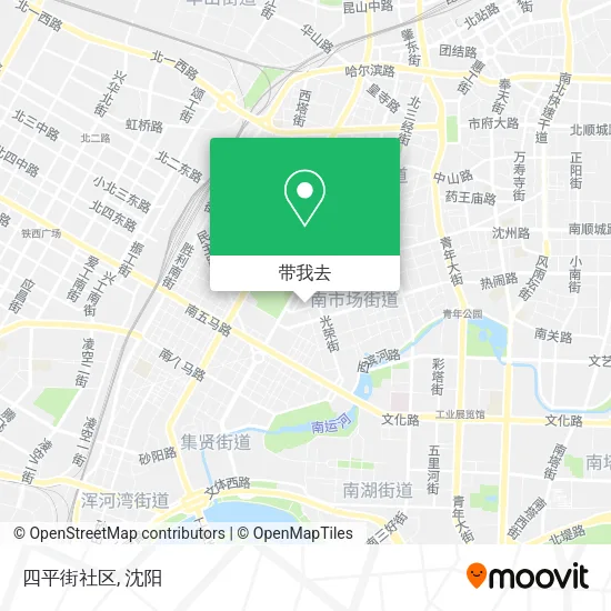 四平街社区地图