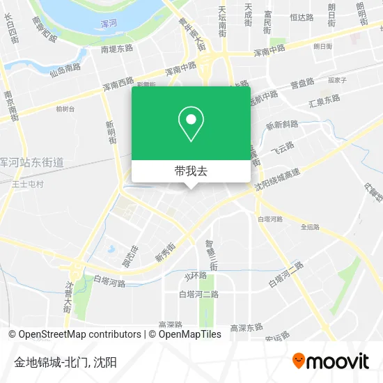 金地锦城-北门地图