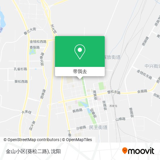 金山小区(葵松二路)地图