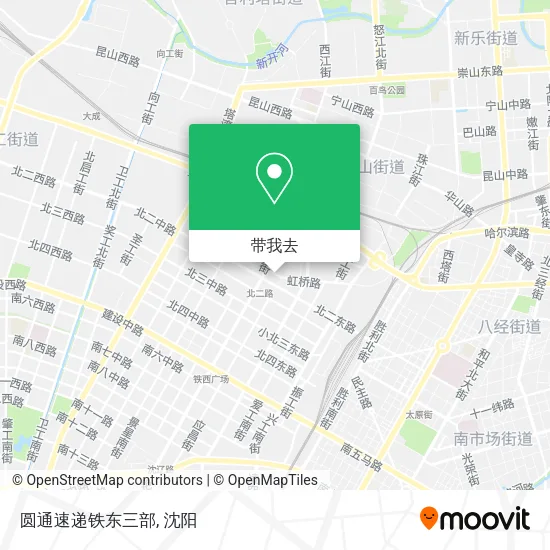 圆通速递铁东三部地图