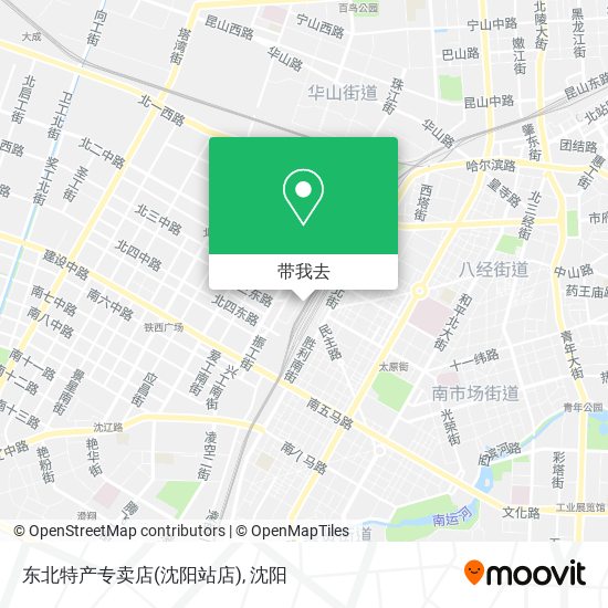 东北特产专卖店(沈阳站店)地图