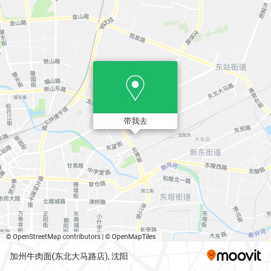 加州牛肉面(东北大马路店)地图