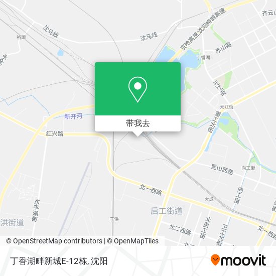 丁香湖畔新城E-12栋地图