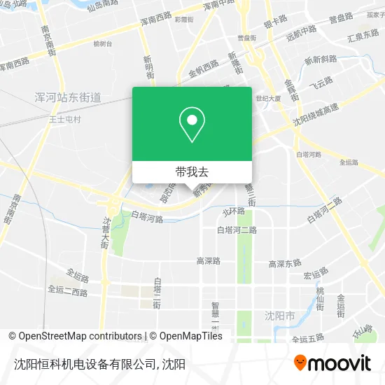 沈阳恒科机电设备有限公司地图