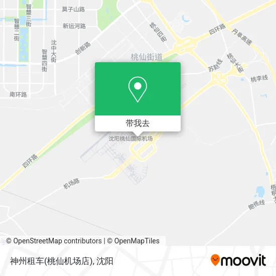 神州租车(桃仙机场店)地图