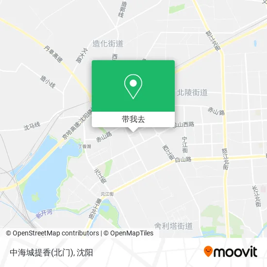 中海城提香(北门)地图