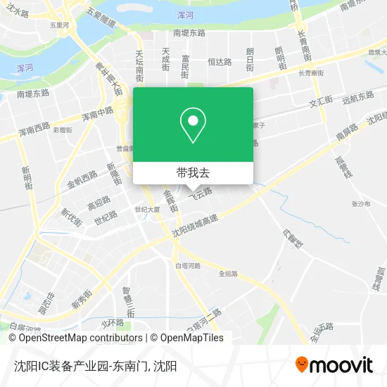 沈阳IC装备产业园-东南门地图