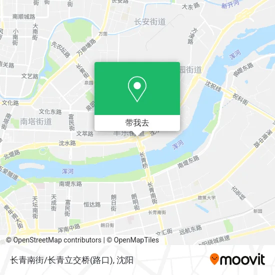 长青南街/长青立交桥(路口)地图