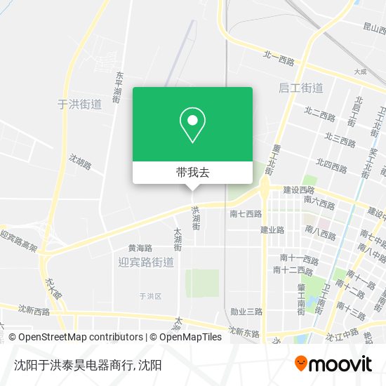 沈阳于洪泰昊电器商行地图