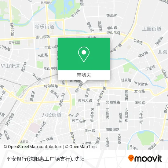 平安银行(沈阳惠工广场支行)地图