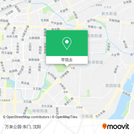 万泉公园-东门地图