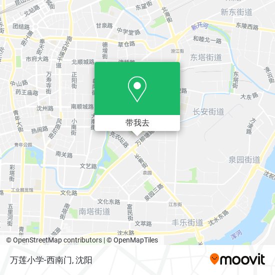 万莲小学-西南门地图