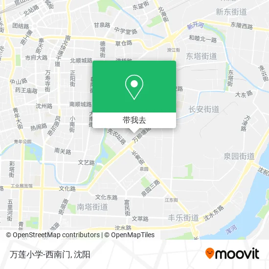 万莲小学-西南门地图