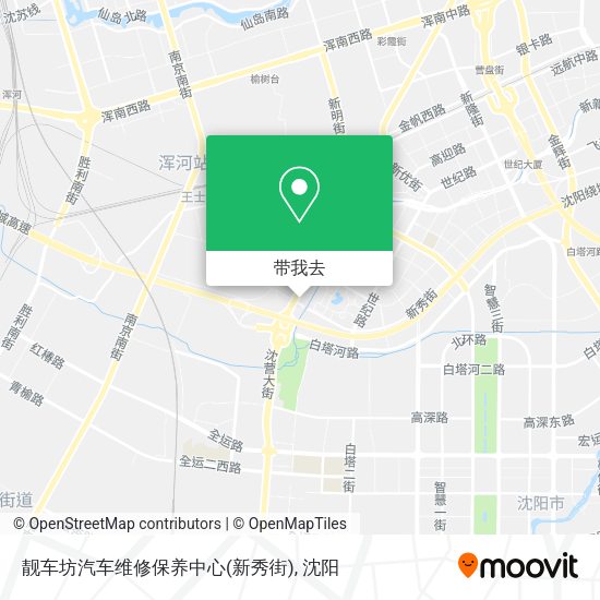 靓车坊汽车维修保养中心(新秀街)地图