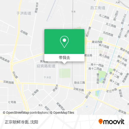 正宗朝鲜冷面地图