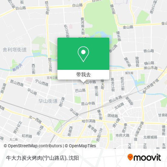牛大力炭火烤肉(宁山路店)地图