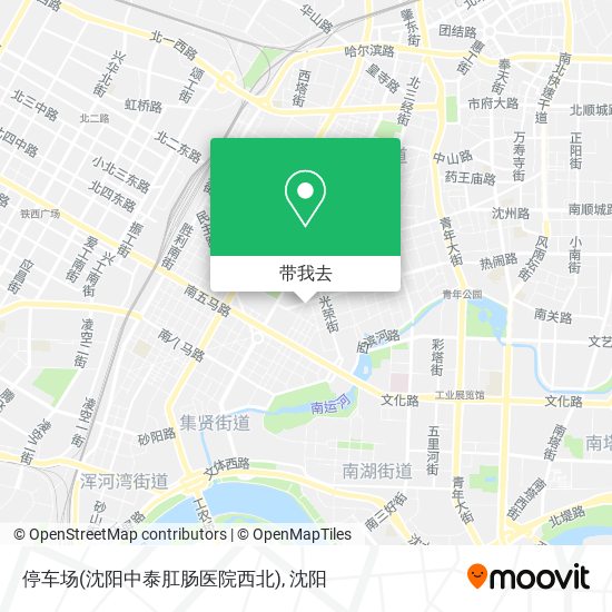停车场(沈阳中泰肛肠医院西北)地图