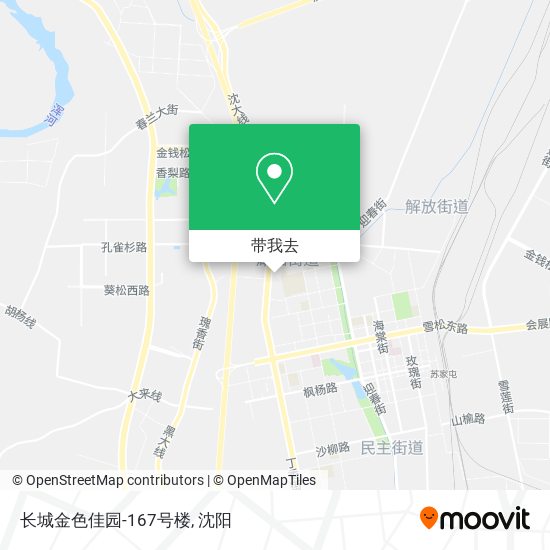 长城金色佳园-167号楼地图
