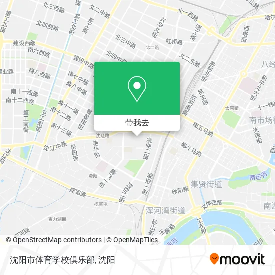 沈阳市体育学校俱乐部地图