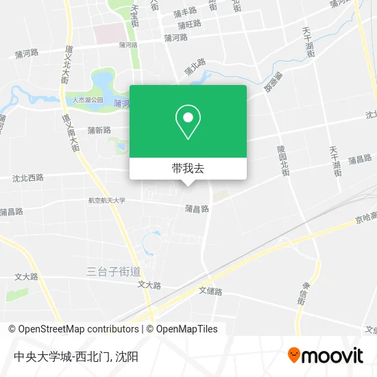 中央大学城-西北门地图