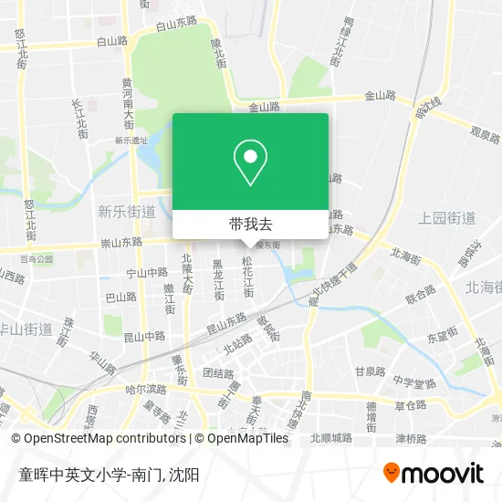 童晖中英文小学-南门地图