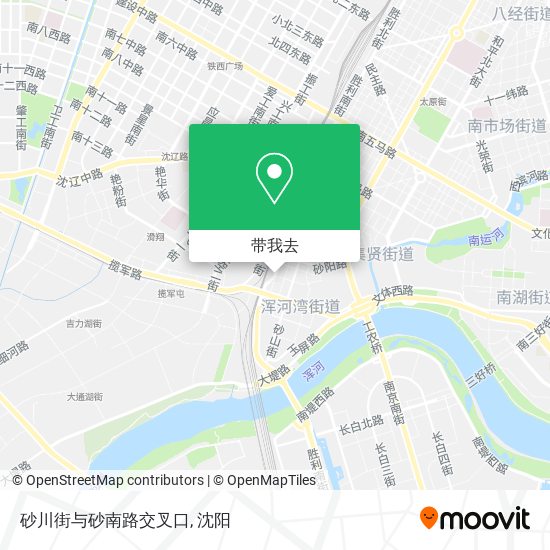 砂川街与砂南路交叉口地图