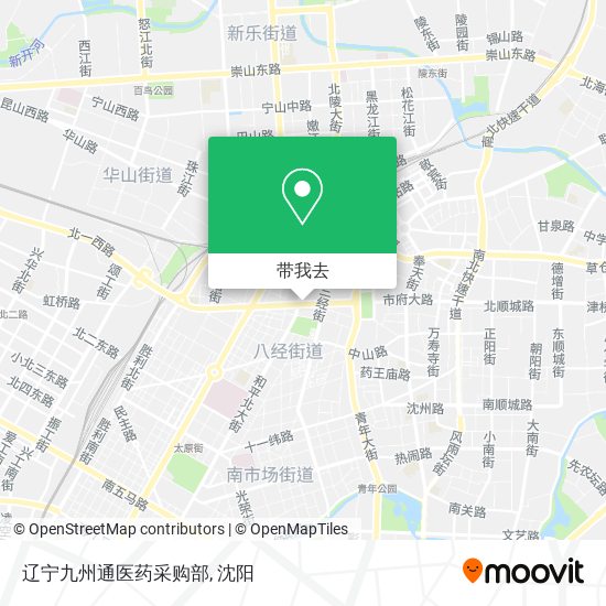 辽宁九州通医药采购部地图