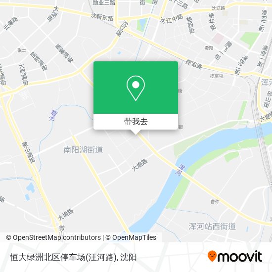 恒大绿洲北区停车场(汪河路)地图