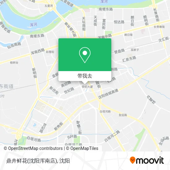 鼎卉鲜花(沈阳浑南店)地图