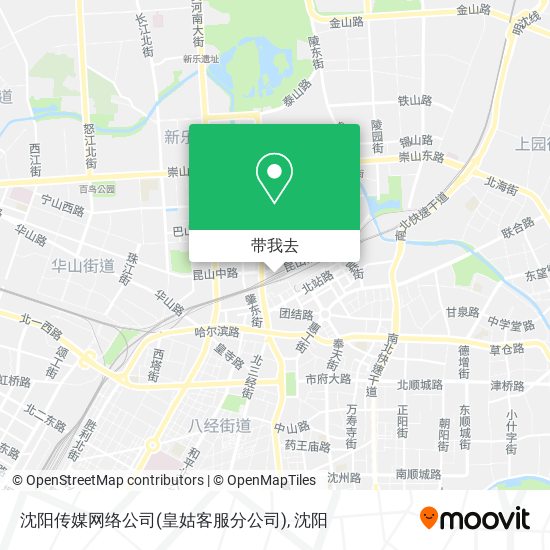 沈阳传媒网络公司(皇姑客服分公司)地图