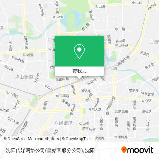 沈阳传媒网络公司(皇姑客服分公司)地图