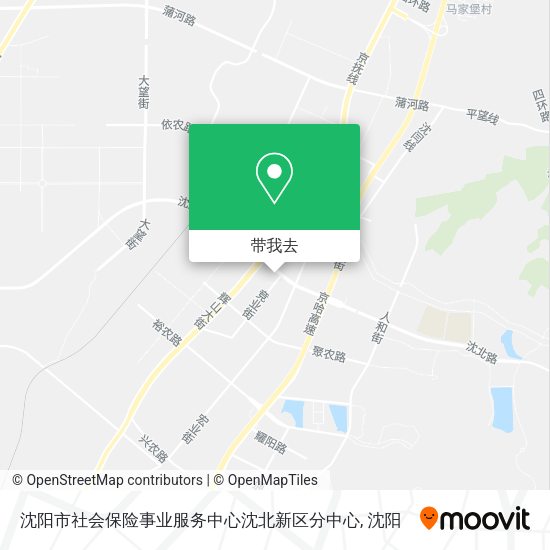 沈阳市社会保险事业服务中心沈北新区分中心地图