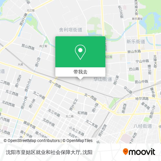 沈阳市皇姑区就业和社会保障大厅地图