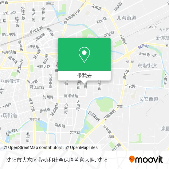 沈阳市大东区劳动和社会保障监察大队地图