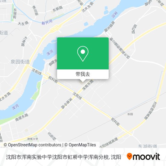 沈阳市浑南实验中学沈阳市虹桥中学浑南分校地图