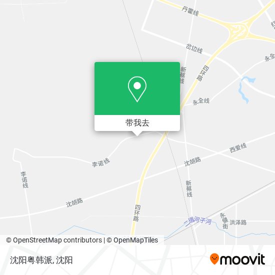 沈阳粤韩派地图