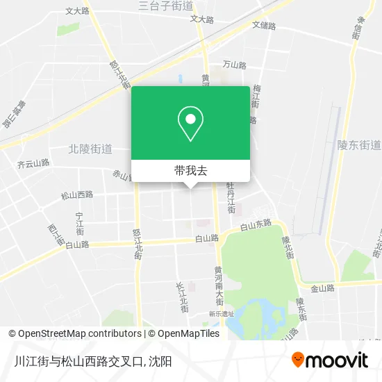川江街与松山西路交叉口地图